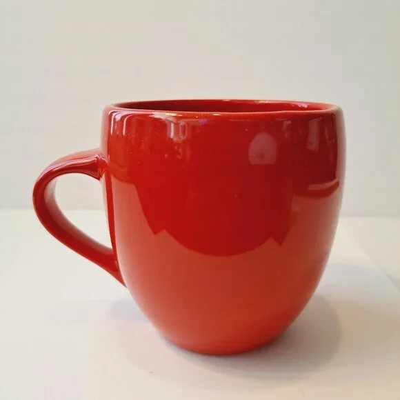 Starbucks | Dining | Starbucks 205 Red Mug Classic Rounded Coffee Style  Vintage Apple Tomato Red | Poshmark
